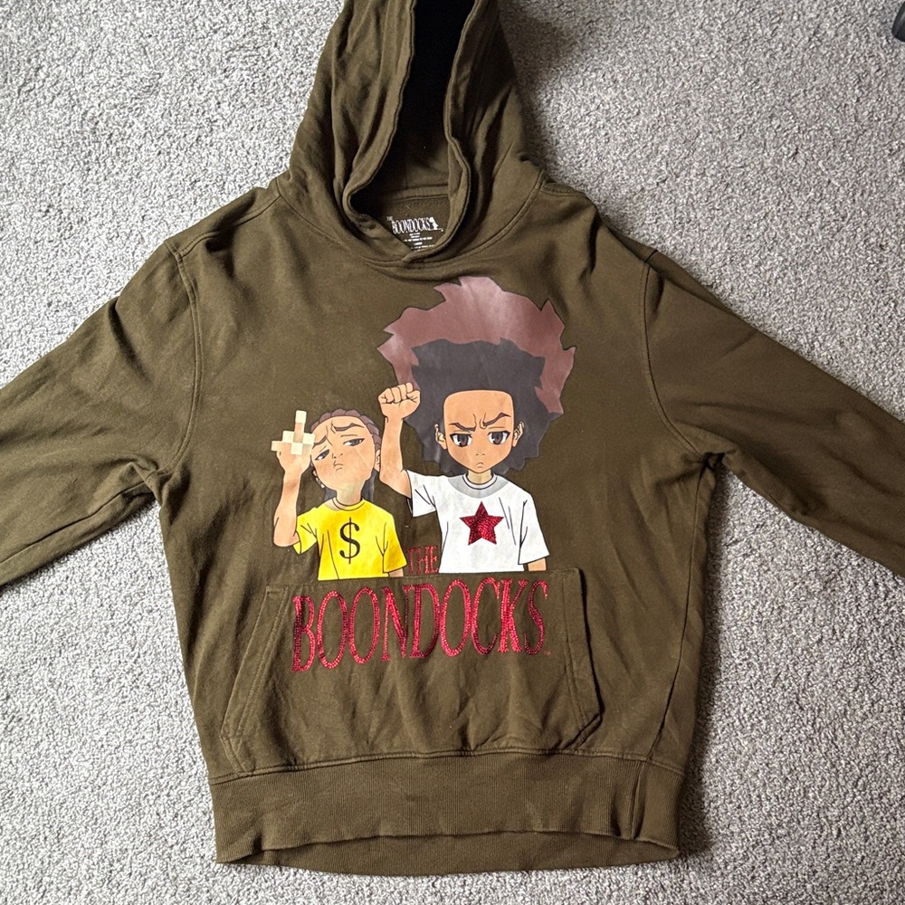 Large Hoodie - Brown The boondocks